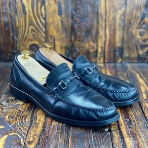 Cole Haan Pinch Sanford Men's Horsebit Loafers Black Leather C27032 Size‎ 12 M